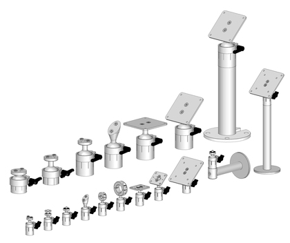 Product overview G20 and G40 mounts.