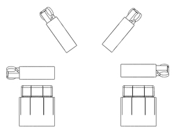Schelle der Halterung kann um 180&deg; gewendet werden.